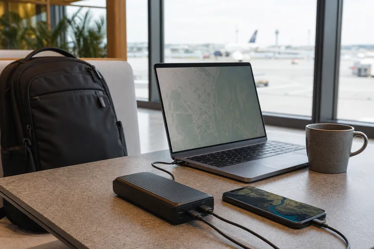 Anker 737 Power Bank travel gear scene