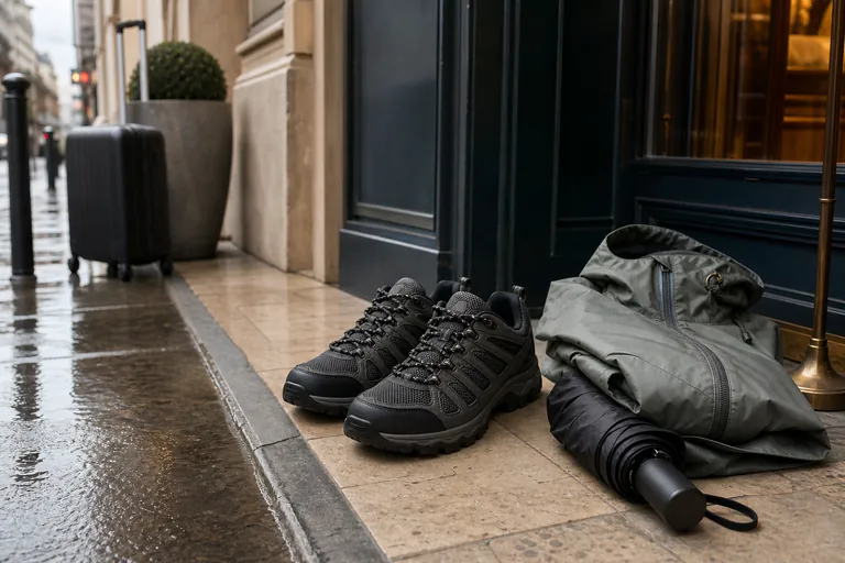 Columbia Waterproof Walking Shoes travel gear scene