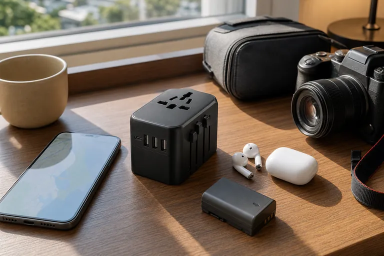EPICKA Universal Travel Adapter travel gear scene