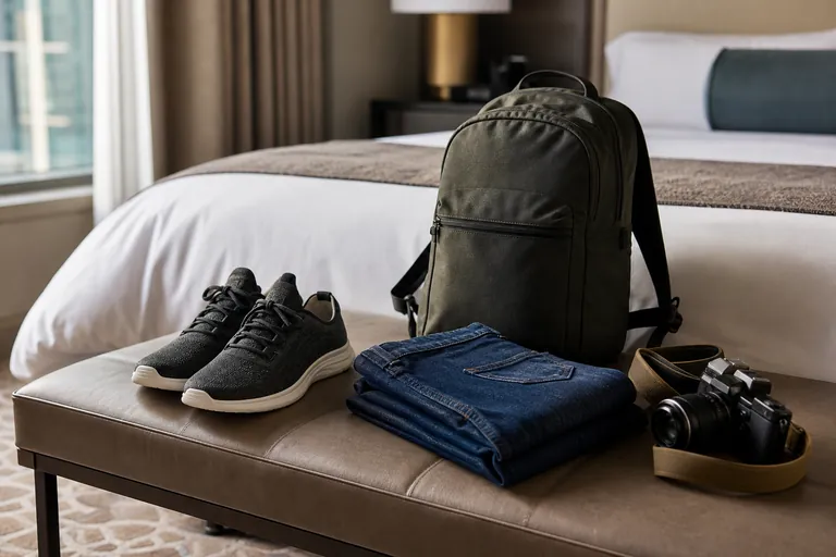 New Balance 574 Sneakers travel gear scene