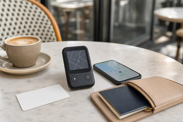 Pocketalk Translation Device travel gear scene